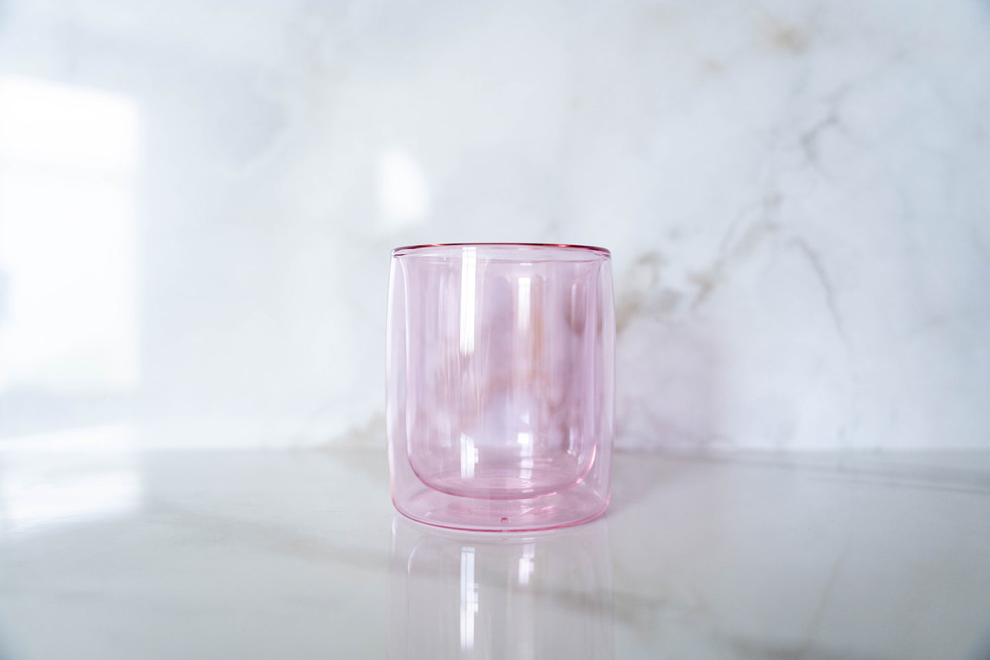 6 Pack double wall glass tumbler- Watermelon