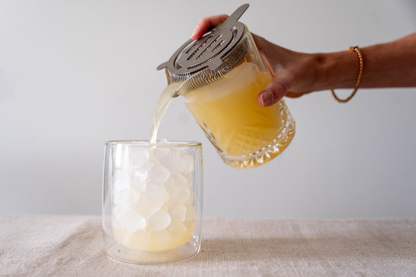 6 Pack double wall glass tumbler- Ice