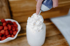 4 Pack double wall glass tumbler- Whipped Cream