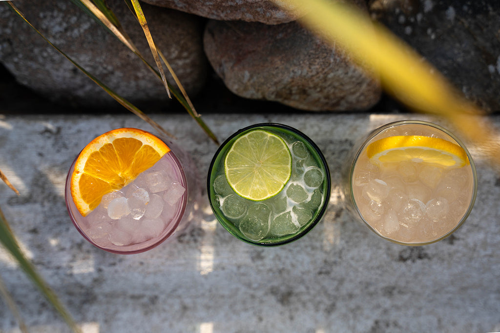 6 Pack double wall glass tumbler (MULTI)