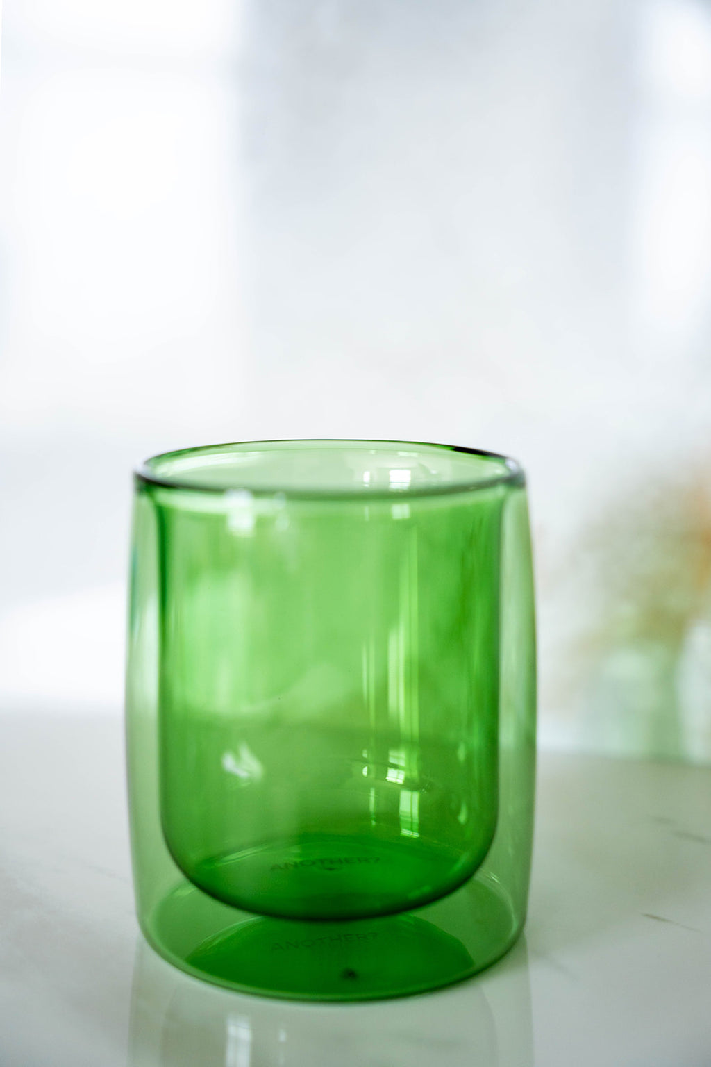 6 Pack double wall glass tumbler- Lime
