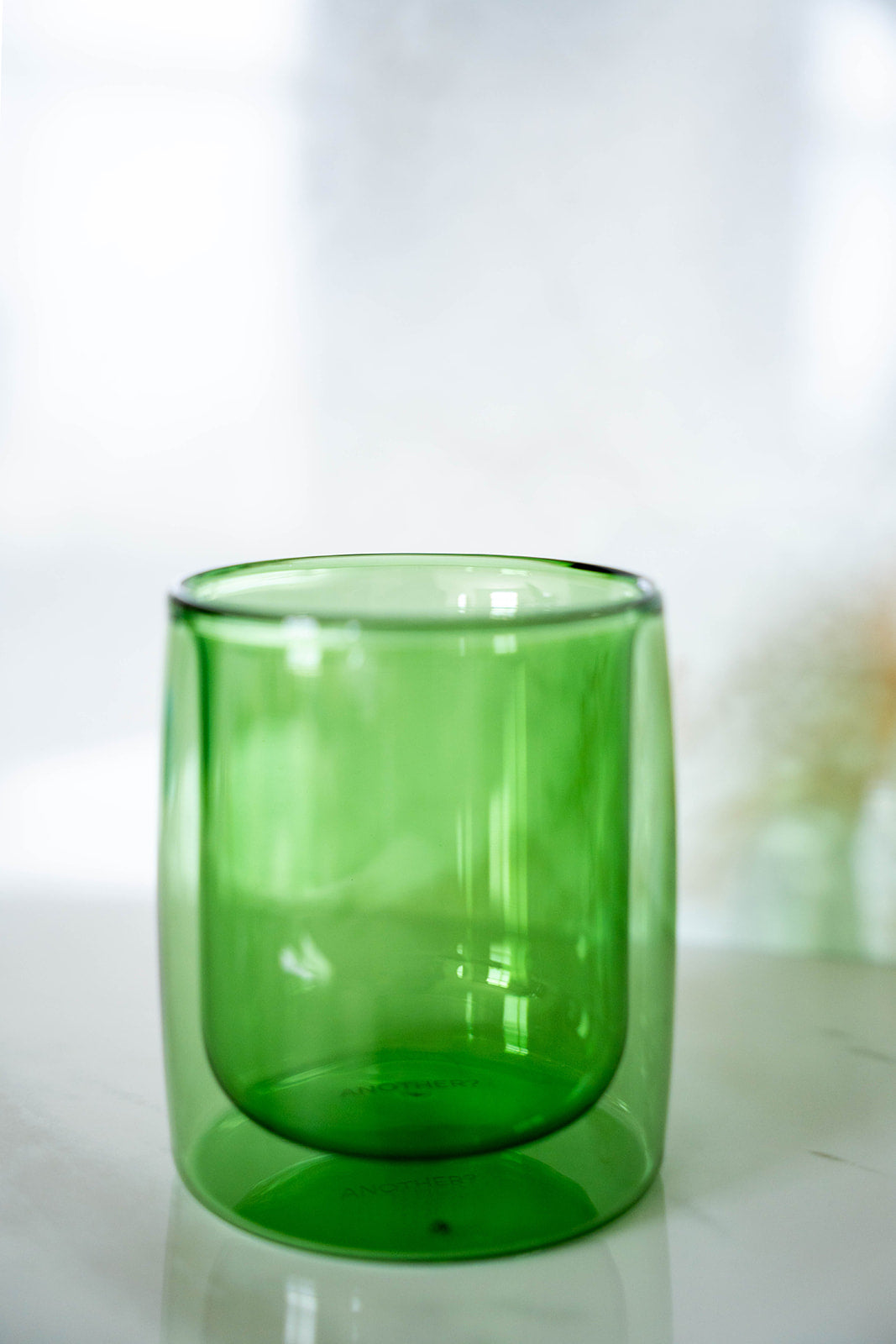 6 Pack double wall glass tumbler- Lime