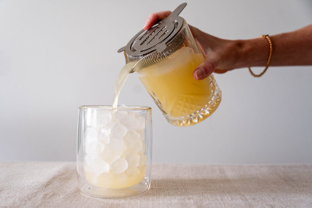 4 Pack double wall glass tumbler- Ice