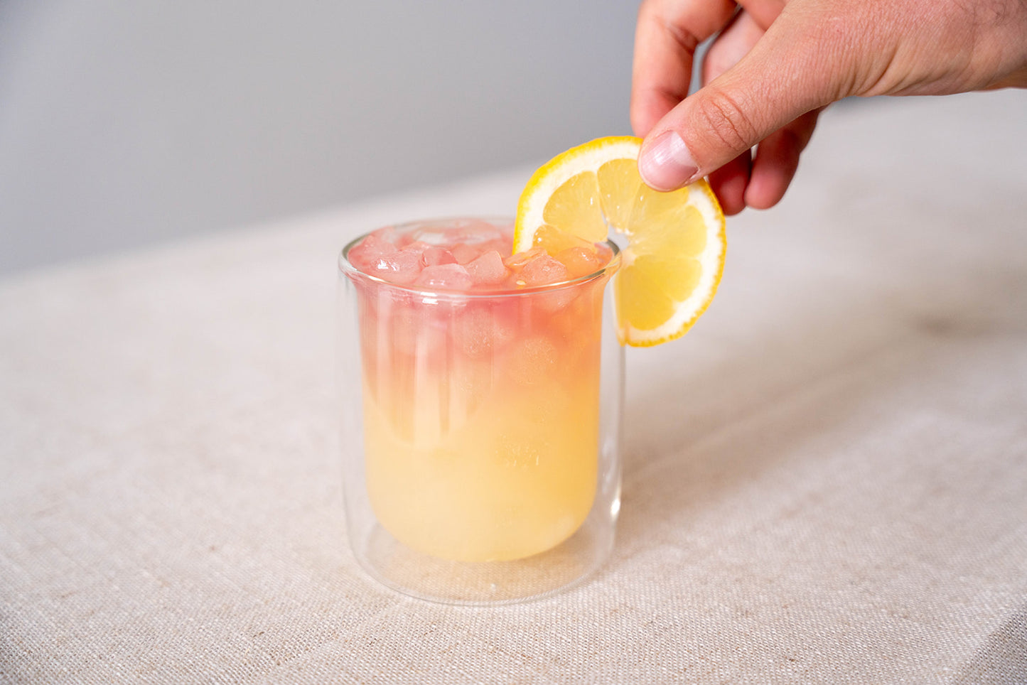 4 Pack double wall glass tumbler- Ice