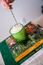 4 Pack double wall glass tumbler-Lime