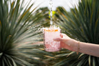 4 Pack double wall glass tumbler- Watermelon/ Lime